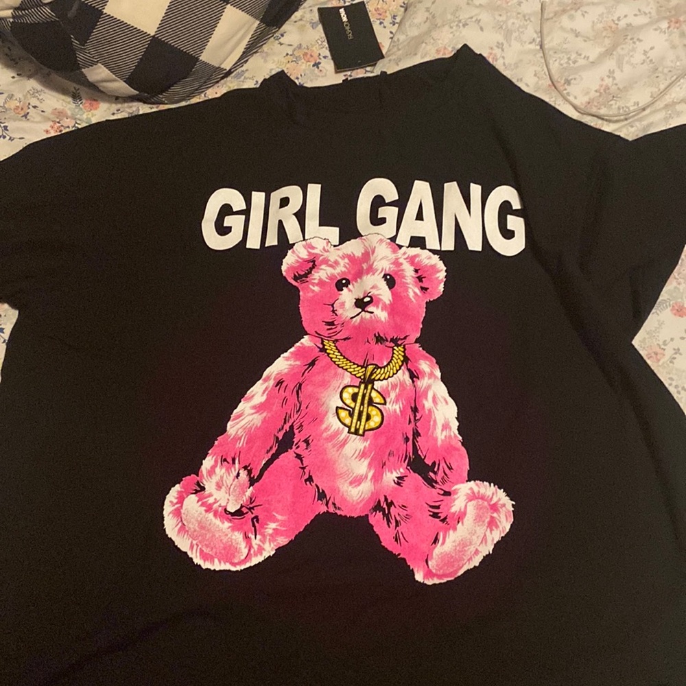 Girl gang graphic tee never worn size 2x